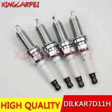 4PCS 22401-1VA1C DILKAR7D11H Dual Iridium Spark Plug For Nissan Rogue 2.0L 2017 X-TRAIL QASHQAI Engine