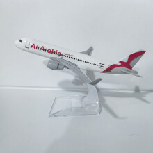 (Air Arabia A320)JASON TUTU 16cm Air Arabia Airbus 320 Airplane Model Airplane Diecast Metal 1/400 Scale