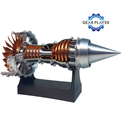 (Finished version)Turbofan Engine Model Aircraft Engine Kit DIY Assembly Model Toy Aircraft Engine Model 2