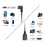 2X   to  Cable Cablecreation 0 5Ft 90 Degree Right Angle 2