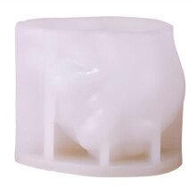 Rose Skull Candle Mold DIY Chocolate Cake Handmade Halloween Decoration Mold B