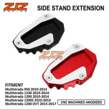 (Black)Compatible Ducati Monster Motorcycle Modification Accessories Cnc Aluminum Alloy Enlarged Foot