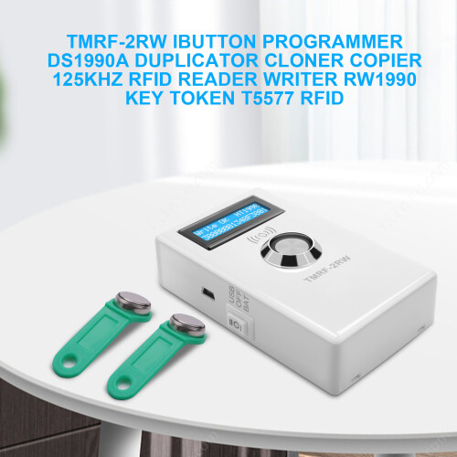 TMRF-2RW IButton Programmer DS1990A Duplicator Cloner Copier 125Khz RFID Reader Writer RW1990 Key Token T5577 RFID 2