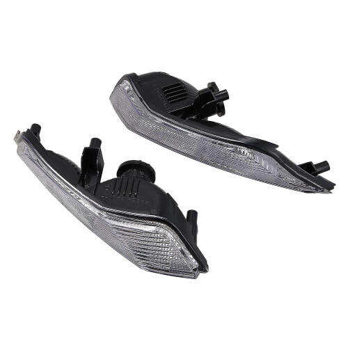 Parking Light Replacement Pair Compatible with Ford Focus 2015 2016 2017, Front Indicator Covers ABS White, Easy Installation 2