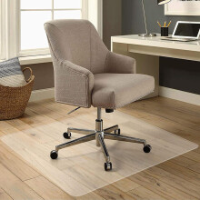 Office Chair Mat Clear PVC Floor Protector for Hard or Carpeted Floors, Effortless Rolling, Easy Clean