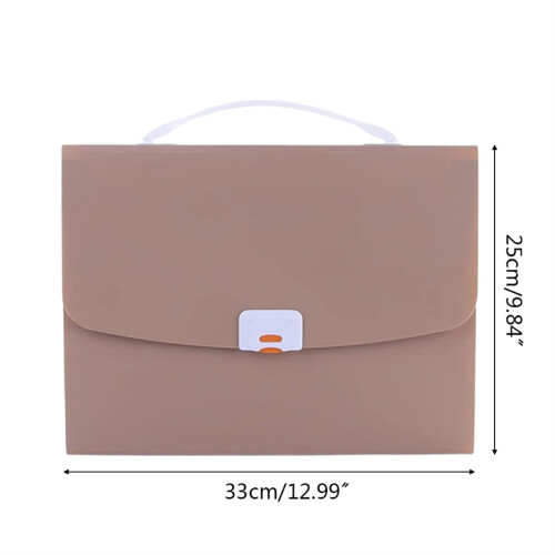 13Layer A4 Document Organizer with Soft Handheld Belt, Expandable File Folder for Business Storage (Color 3) 1