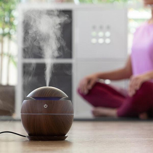 Aromatherapielamp, stille werking, 7 uur gebruiksduur, 130 ml USB-diffuser voor etherische oliën 2