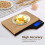 Digital Kitchen Scale with Bamboo Surface, High Precision for Baking and Cooking Ingredients, Portable Compact Design 4