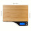 Digital Kitchen Scale with Bamboo Surface, High Precision for Baking and Cooking Ingredients, Portable Compact Design 5
