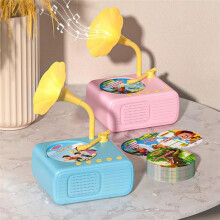 De los Niños Fonógrafo Historia Reproductor de Música Niño Juguetes Gramófono con 96 Tarjetas Educación Infantil Regalo Rosa