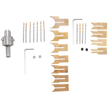 24Pcs Metal  Knife Woodworking Tools Wooden Beads Drill Rotary Bead Molding 6-25Mm