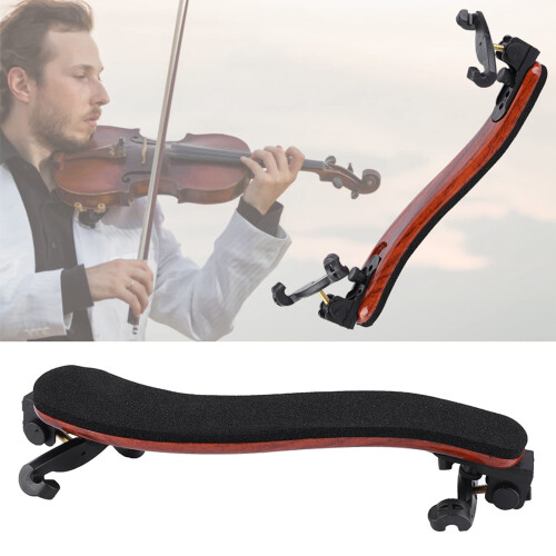 Adjustable Violin Shoulder Rest 3/4 4/4 – Lightweight Ergonomic Support for Comfortable Stable Playing 1