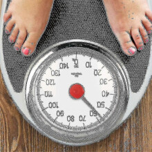 Doctor Style Mechanical Bathroom Scales Retro White + Black Accurate Weighing, Easy To Read Analogue