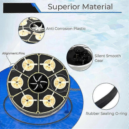 6-Port Valve Module compatible with Paramount Pool Valves, Automatic Pool Cleaning System Water Distribution Part 1
