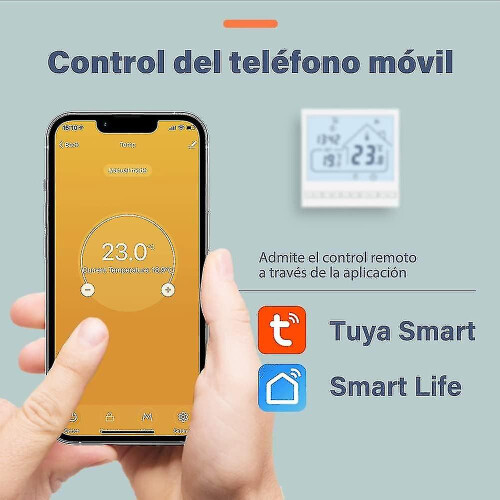 Smart Thermostat with Voice Control Compatible with Alexa Google Home, 7-Day Programmable Touchscreen for Floor Heating 1