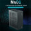 Desktop Chassis ITX Computer Case  NAS Computer Case Dual 3.5-Inch Hard Drive Front USB3.0 TYPEC Interface Silver 9