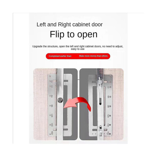 Manual Punching Positioner with 3mm Thick Steel Panel Double Sided Scale for Precision Hole Spacing Control 1
