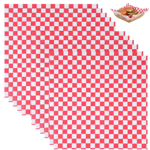 Papier Déli Rose Résistant Pour Gâteaux Sandwichs Frites