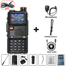 (Mikrofon-Sendekabel) UV-5RH PRO Walkie-Talkie mit GPS, 6-Band-AM/FM-Funkempfang, 640-Kanal-Frequenzkopie,