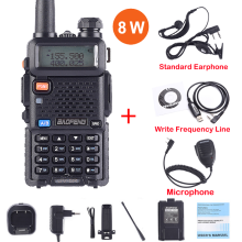 (Paket 10) Echtes 8W UV-5R Walkie-Talkie UV 5R Hochleistungs-Amateurfunkgerät UV5R 8W Dual