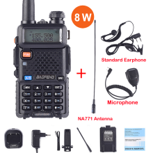 (Paket 17) Echtes 8W UV-5R Walkie-Talkie UV 5R Hochleistungs-Amateurfunkgerät UV5R 8W Dual