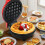 Round Waffle Maker, Mini Pancake Cookie Baker for Home Use 5