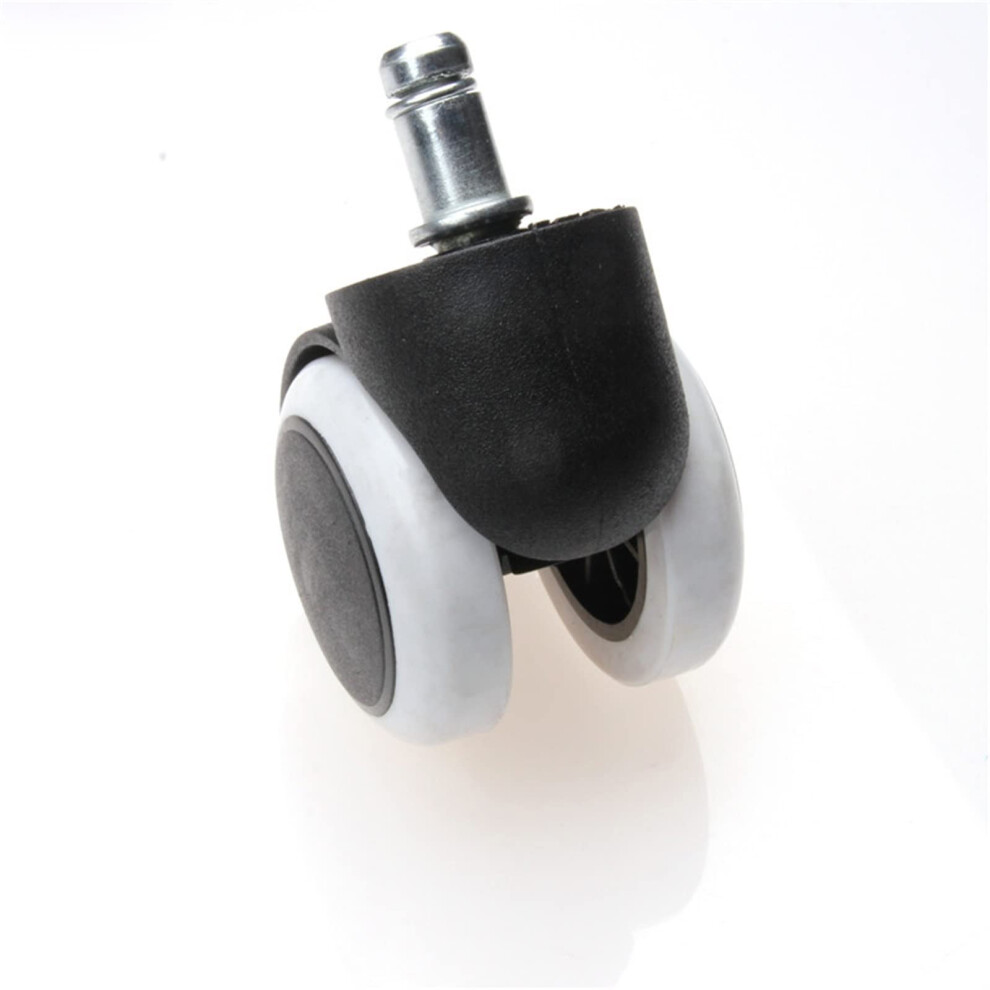 2 Inch Rubber Office Chair Casters, Quiet Rolling Swivel Wheels For Hardwood Floor Protection 9169991330747