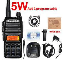 (5W + 1 Kabel) Hochleistungs-Walkie-Talkie UV-82, Dualband-VHF/UHF-FM-Transceiver, 10 km Reichweite