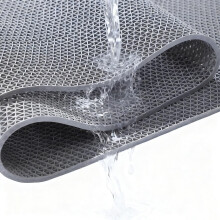 PVC Drainage Mat NonSlip Waterproof Cuttable Grey 90x150cm for Pool Bathroom Wet Areas