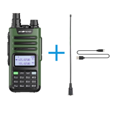 (Green-771-Type-c)M-13 Pro Walkie-Talkie 10W 999CH Air Band Wireless Copy Frequency Long Range Type-C