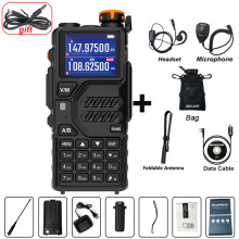 (ALL-Bag)UV K5 Plus Walkie-Talkie Tragbares AM/FM-Zweiwegfunkgerät Kommunikationsstation Amateurfunkgerät