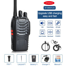(1 PC mit USB-H) 1/2 Stuks Walkie Talkie Upgrade BF-888S Plus Lange Distanz Uhf 430–440 MHz Drahtlose