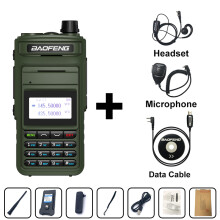 (Headset-Mikrofon-Kabel) Neues Update P15UV Air Band Walkie-Talkie Multiband AM FM USB-C Drahtlose Frequenzkopie
