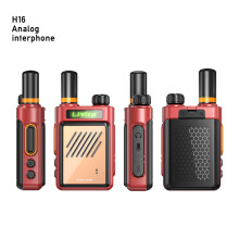 (ROT) 2 Mini-Walkie-Talkies, tragbare Zwei-Wege-Funkgeräte mit PTT-Funktion, 5 W, 16 Kanäle, UHF