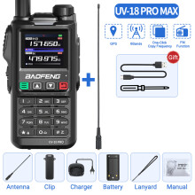 (add 771)UV18 Pro Max GPS AM FM Sechsband-Walkie-Talkie mit drahtloser Kopierfrequenz 999CH, großer