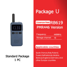 (Paket U) Walkie-Talkie Mini Retevis USB Typ C Telefon RB619 PMR 446 Funkgeräte, 2 Stück, Zweiwege