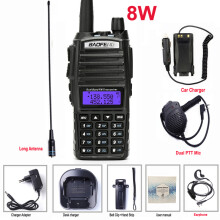 (Wie Foto A) Leistungsstarkes 8-W-Walkie-Talkie UV-82, Dualband-VHF/UHF/FM-Transceiver, 10 km Reichweite