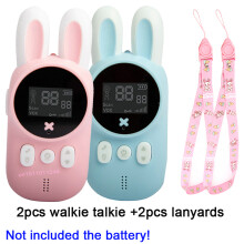 (addpinklanyards) 2 neue Hasen-Walkie-Talkies mit 3 km Reichweite, Handfunkgerät und UHF-Funkgerät mit
