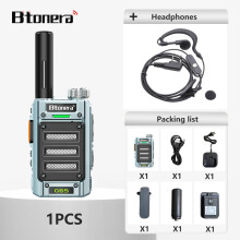 (blaue Kopfhörer) G65 5W Walkie-Talkie Langstrecken-Kommunikationsfunkgeräte Walkie-Talkie Professionelles