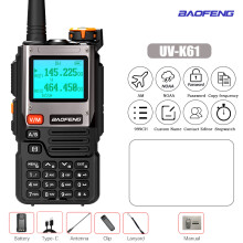 (USB)-UV-K61 Walkie Talkie, Multiband, Kopierfrequenz im Handumdrehen, 999 CH, Typ-C-Ladegerät, UHF,