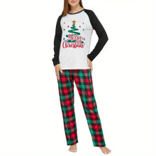 (L Women) Eltern-Outfit.Einzeln erhältlich: Familien-passender Weihnachtspyjama, Strampler/Hundekleidung mit Buchstaben- und