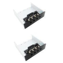 2X Module de Commutateur D'Alimentation de Disque Dur de ContrôLeur de SéLecteur de Disque Dur à 4 Voies pour Support D'Ordinateur de Bureau Disque