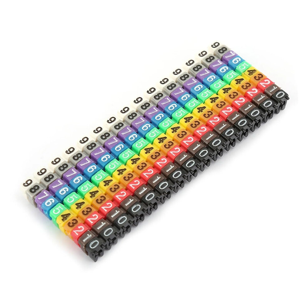 Wire Cable Markers 1.5Mm Colored Number Labels For Quick Electrical Wire Identification 150Pcs 9174973256137