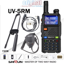 (72-HD-Mikrofon) UV-5RM Walkie-Talkie, 3800-mAh-Akku, USB Typ-C, 14,5 W, sechs Bänder, drahtlose Kopierfrequenz