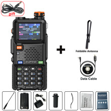 (TX-Kabel)UV-5RH PRO Walkie-Talkie mit GPS, 6-Band-AM/FM-Funkempfang, Frequenzkopierfunktion, 640 Kanäle,