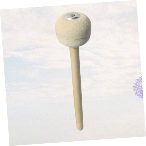 Snare Drum Felt Mallet with Maple Handle and Replacement Head for Traditional Percussion Sound 1