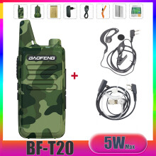 (1PC-Camo-HD-Air)BF-T20 5W Tragbares Mini-Walkie-Talkie mit Typ-C-Ladefunktion, Tarnmuster, Zwei-Wege-Funkgerät,
