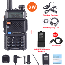 (Paket 14) Echtes 8W UV-5R Walkie-Talkie UV 5R Hochleistungs-Amateurfunkgerät UV5R 8W Dual