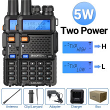 (5W 2 Stück) 1/2 Stück UV-Walkie-Talkie, Amateurfunkgerät, CB-Funkgerät, Langstrecken-Dualband-VHF/UHF/FM-Transceiver,