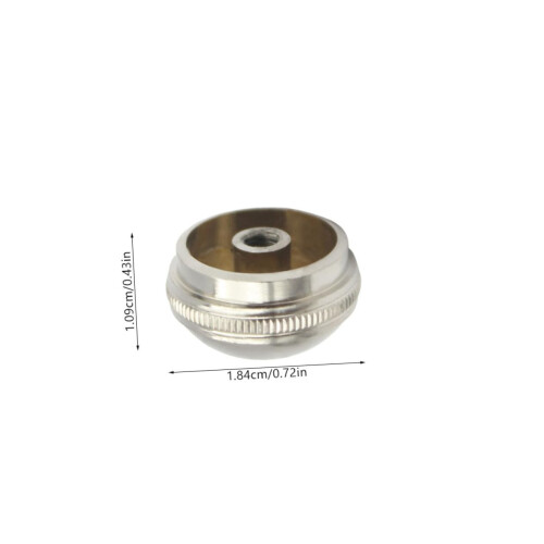 Flute Headjoint End Cap 2pcs Silver Crown Screw Cap for Woodwind  with Secure Threaded Fit 1